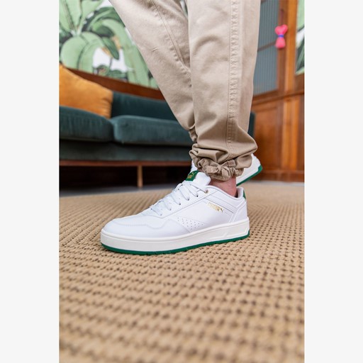 Court Classic heren sneakers wit groen