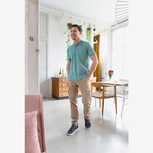 Heren cargo broek beige lengte 32