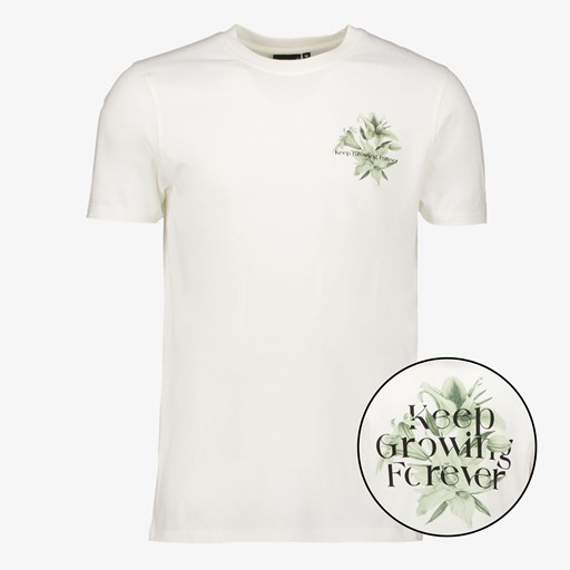 Heren T-shirt wit met backprint
