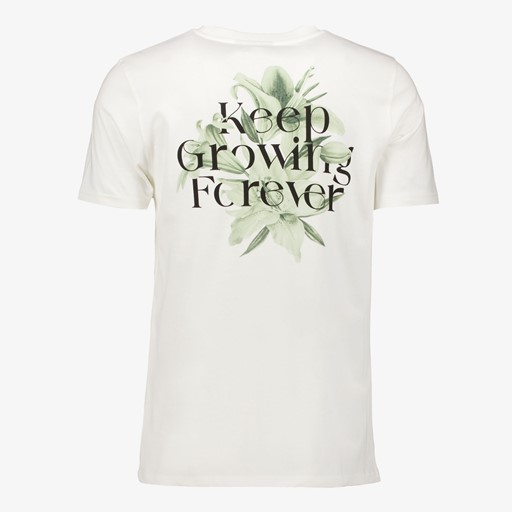 Heren T-shirt wit met backprint