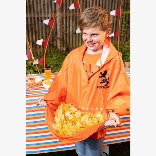 Oranje EK poncho kinderen