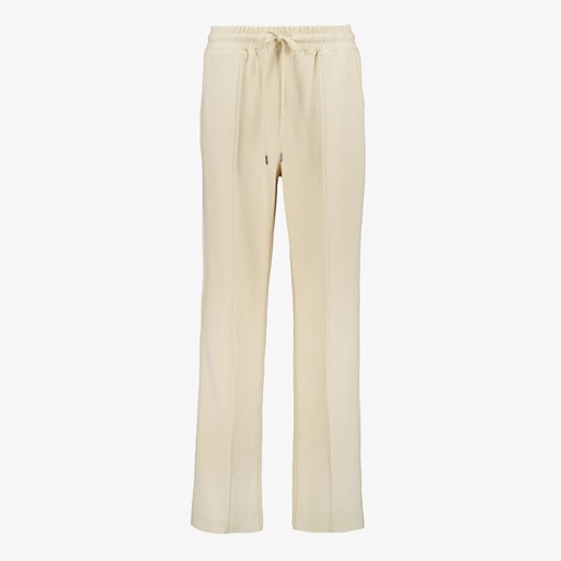 Dames pantalon met plooien beige