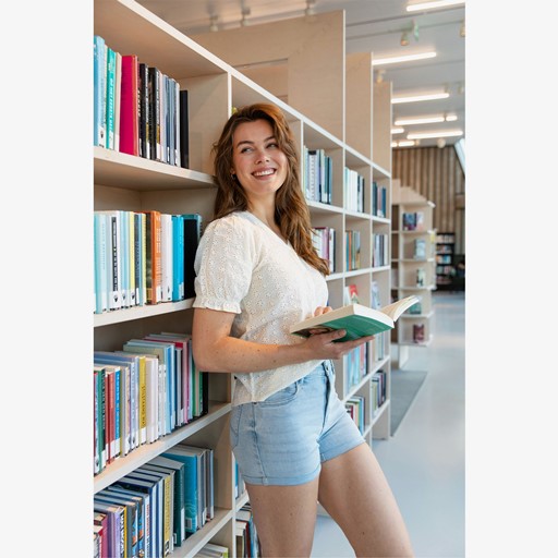 Dames broderie blouse korte mouwen wit