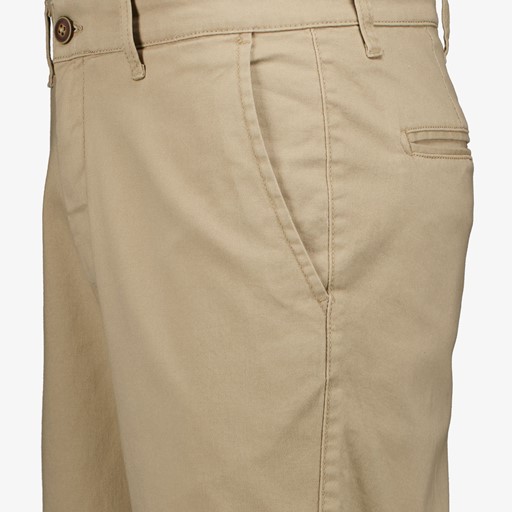 Heren chino short beige