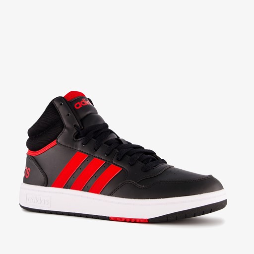 Adidas Hoops 3.0 Mid heren sneakers zwart rood online bestellen | Scapino