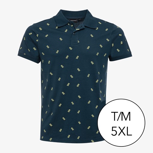 Heren polo donkerblauw