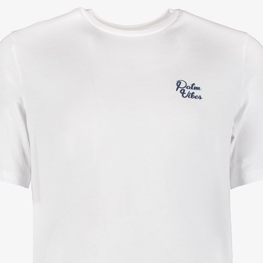 Heren T-shirt met backprint wit