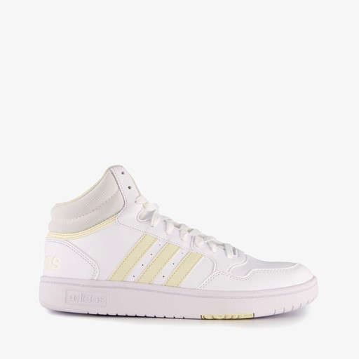 Hoops 3.0 Mid dames sneaker wit geel