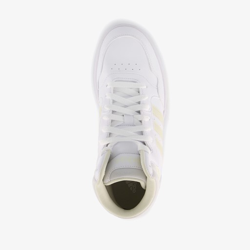 Hoops 3.0 Mid dames sneaker wit geel