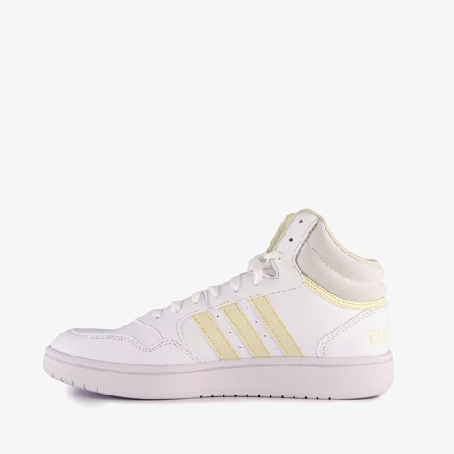 Hoops 3.0 Mid dames sneaker wit geel