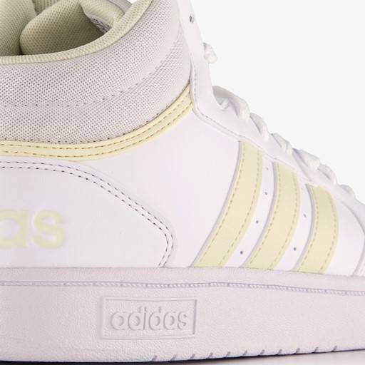 Hoops 3.0 Mid dames sneaker wit geel