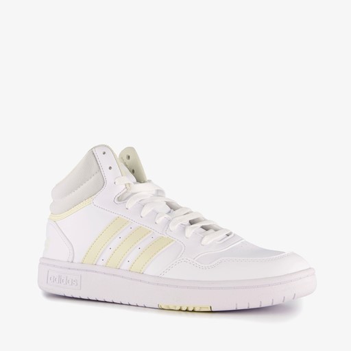 Hoops 3.0 Mid dames sneaker wit geel