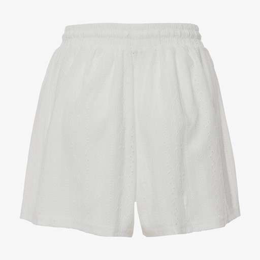 Wijde dames short wit