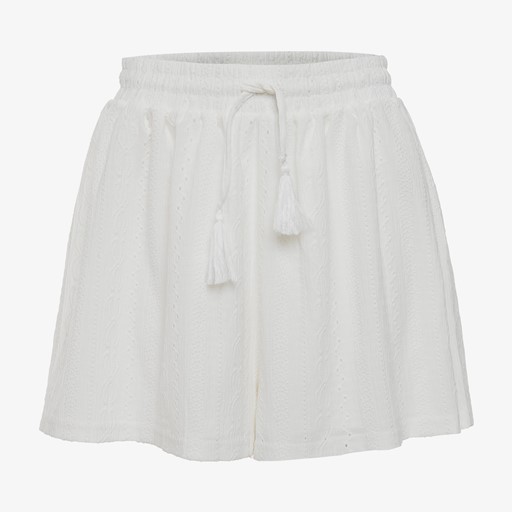 Wijde dames short wit