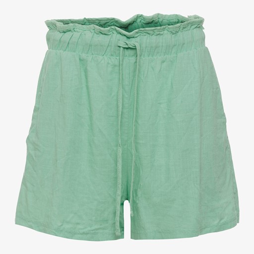 Linnen dames short mintgroen