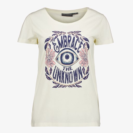 Dames T-shirt met print wit