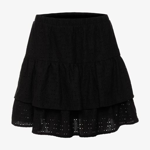 Dames rok broderie zwart