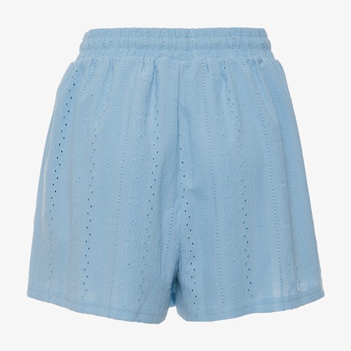 Wijde dames short lichtblauw