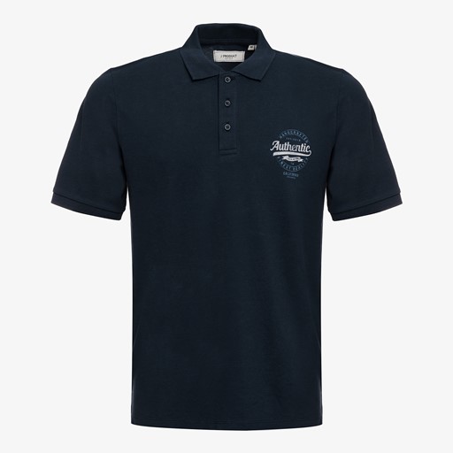 Heren polo donkerblauw