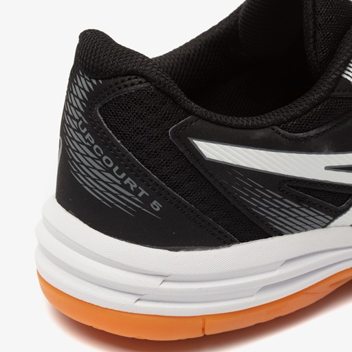 Upcourt 5 heren zaalsportschoenen zwart