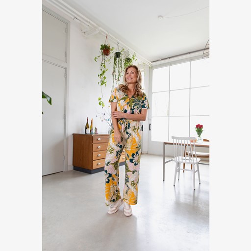 Dames jumpsuit met bloemenprint