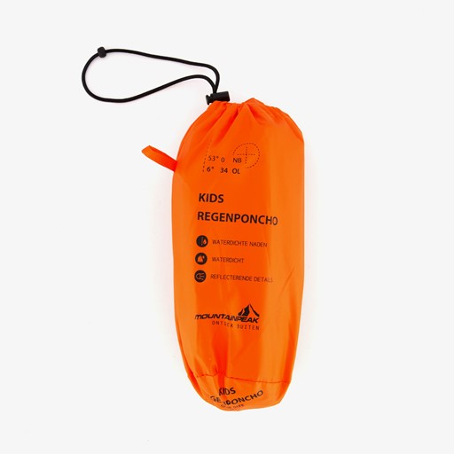 Oranje EK poncho kinderen