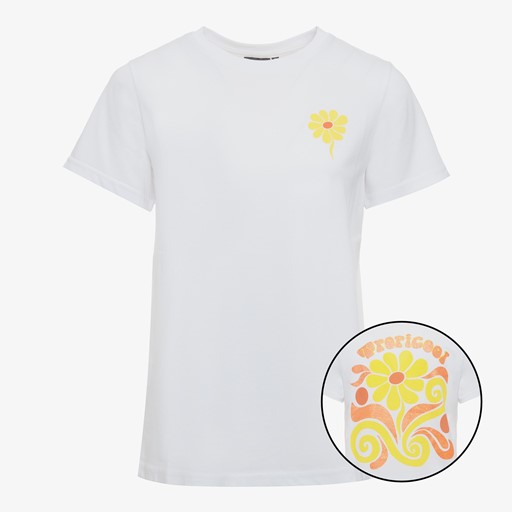 Dames T-shirt met backprint wit