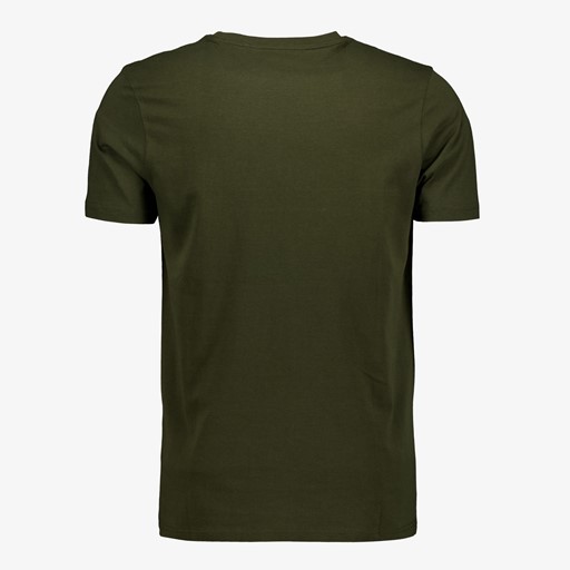 Heren T-shirt met print donkergroen