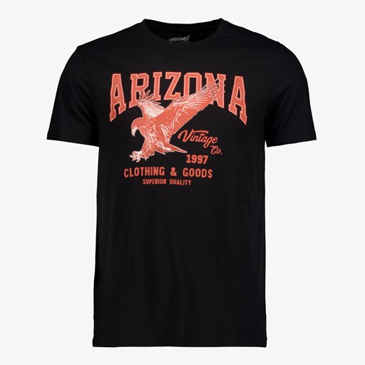 Heren T-shirt met opdruk zwart