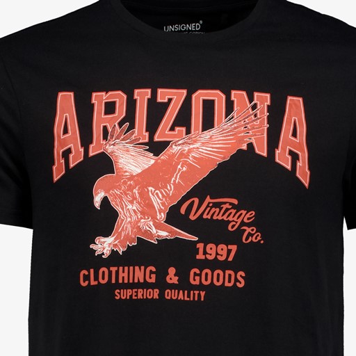 Heren T-shirt met opdruk zwart