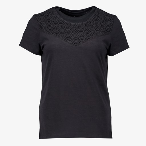Dames T-shirt met dessin zwart