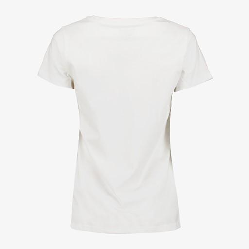 Dames T-shirt met tekstopdruk wit