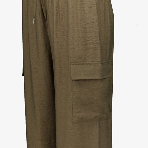 Dames cargo pantalon donkergroen