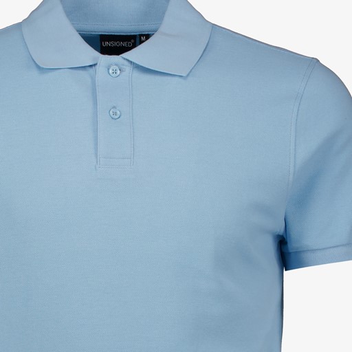 Heren polo blauw