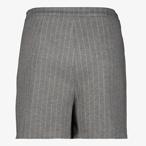 Dames skort grijs met pinstripe