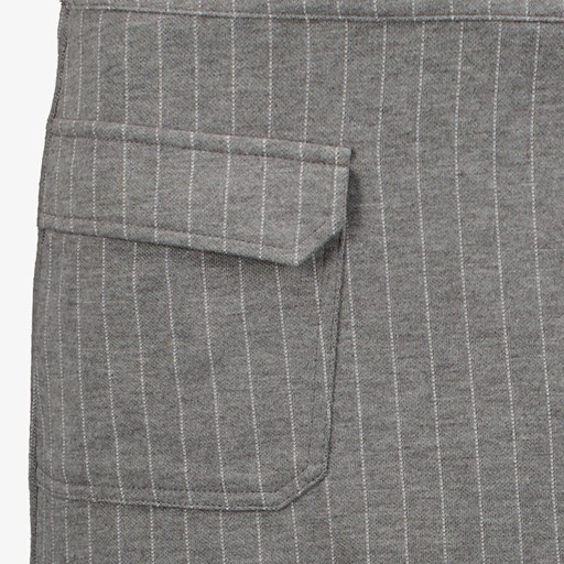 Dames skort grijs met pinstripe