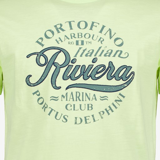 Heren T-shirt met tekstopdruk lichtgroen