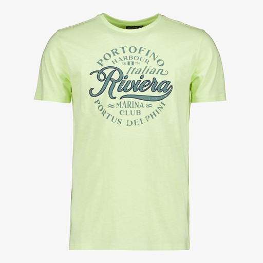 Heren T-shirt met tekstopdruk lichtgroen