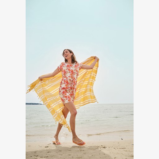 Dames jurk met bloemenprint