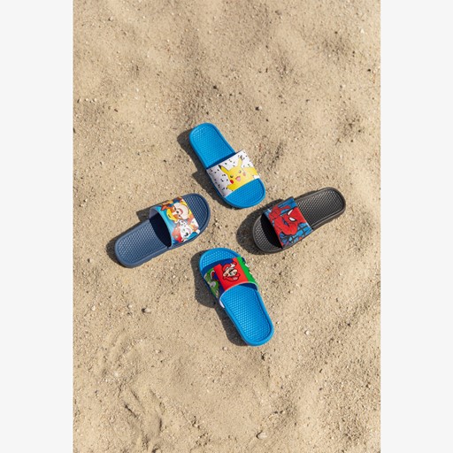 Kinder badlsippers blauw