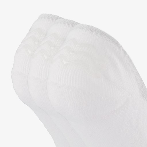 3 paar dames badstof footies wit