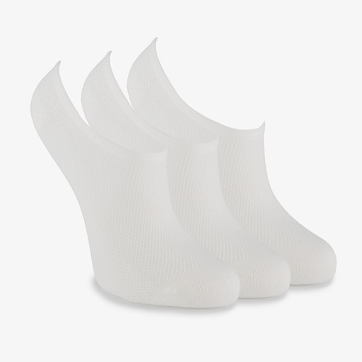 3 paar dames footies wit