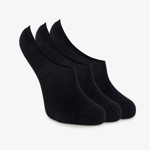 3 paar dames footies zwart