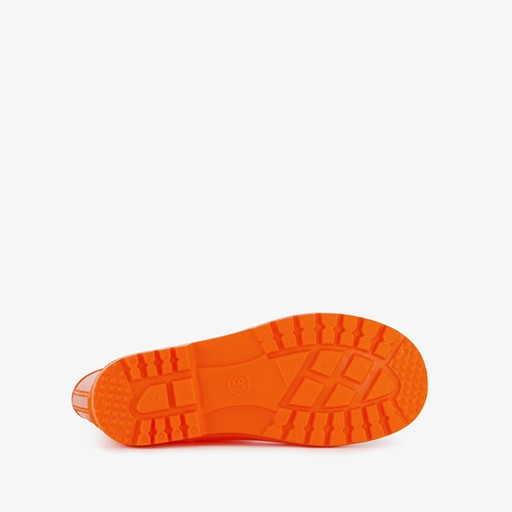 Oranje kinder regenlaarzen