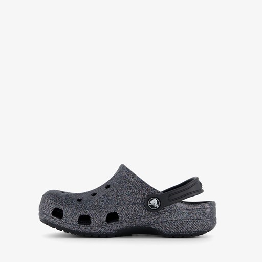 Baya Clog kinder klompen zwart glitter