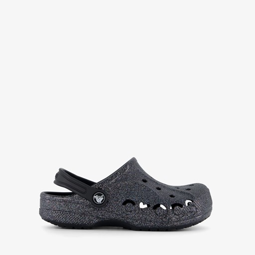 Baya Clog kinder klompen zwart glitter