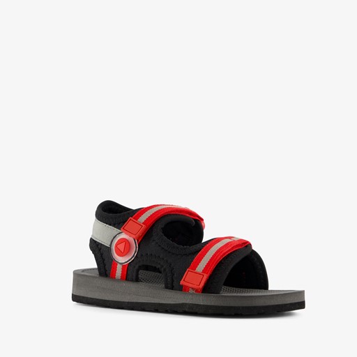 Jongens watersandalen zwart rood