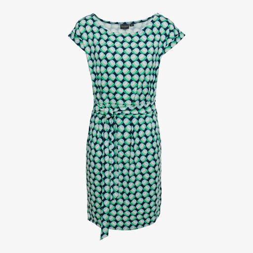 Dames jurk met groene print