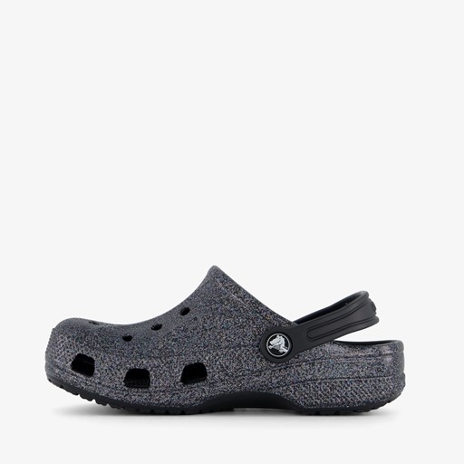 Baya Clog kinder klompen zwart glitter
