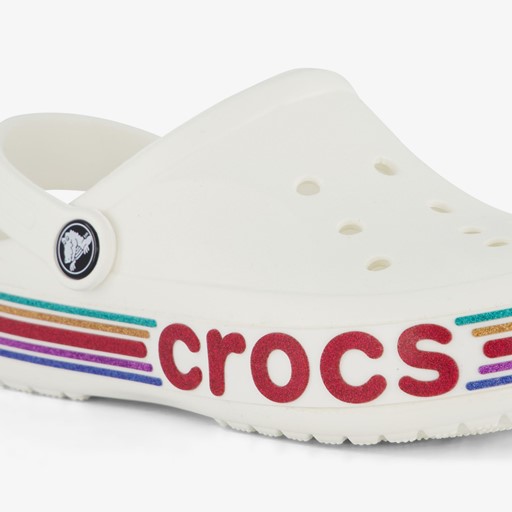 Bayaband Rainbow Glitter Clog klompen wit